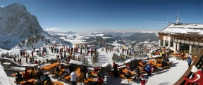Panorama Photo Val Gardena, Saslong Skilift - Italy